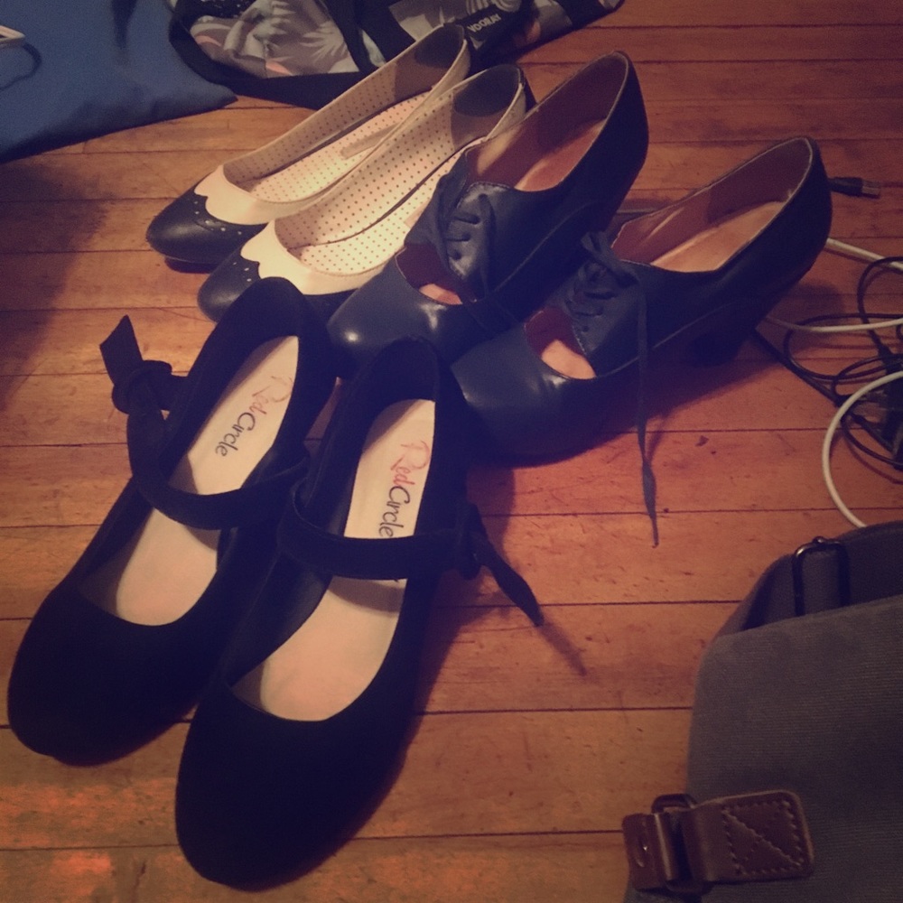 3 pairs of ModCloth heels size 8 - Picture 1 of 4